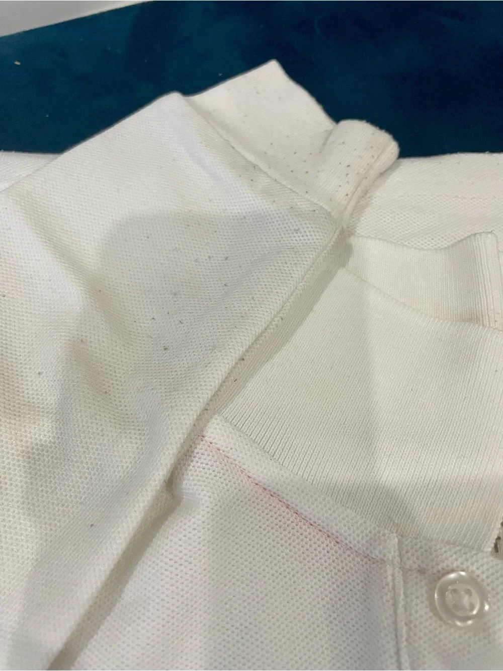 Ascend White Long-Sleeve Polo with Blue Logo - Kids